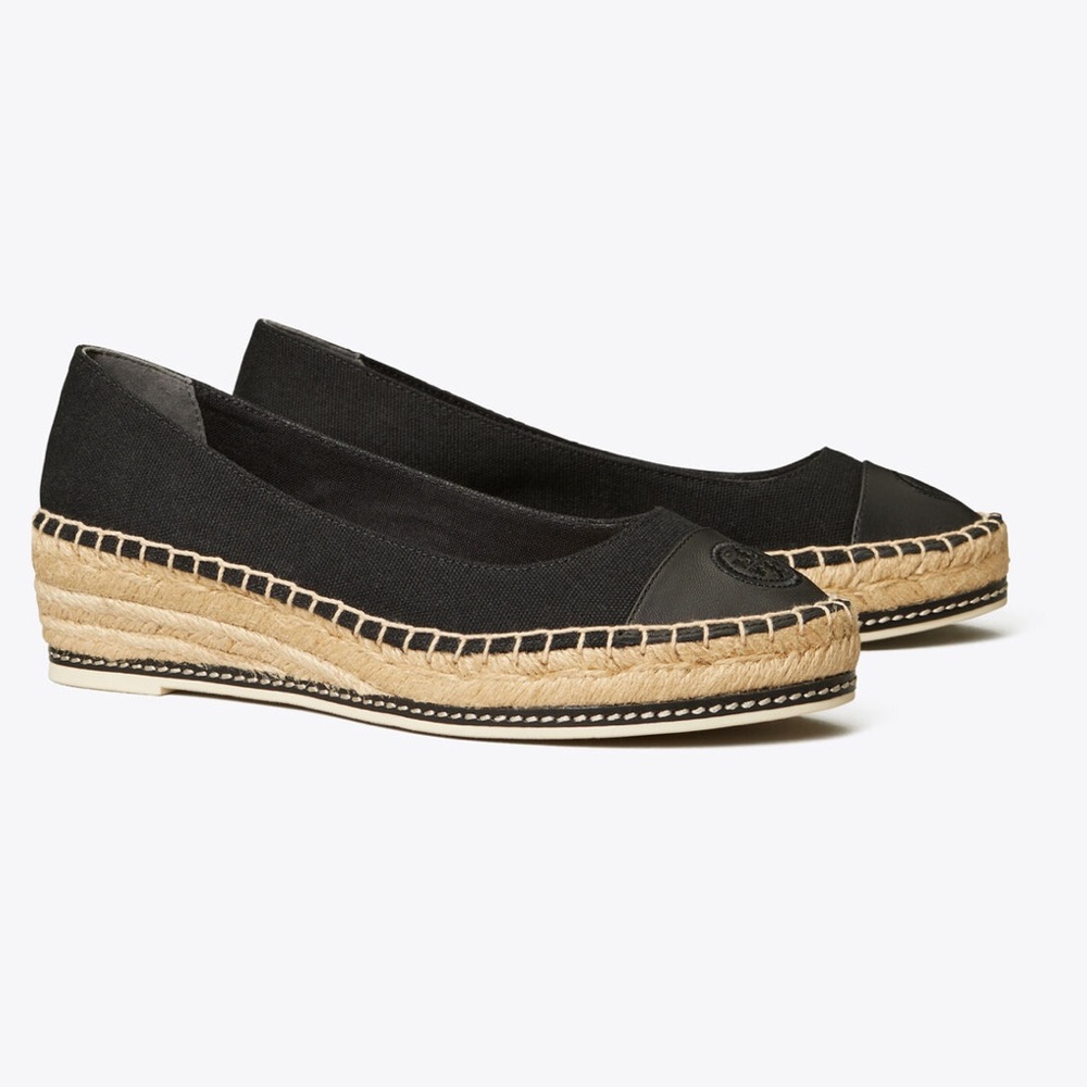 Tory Burch Black Espadrille